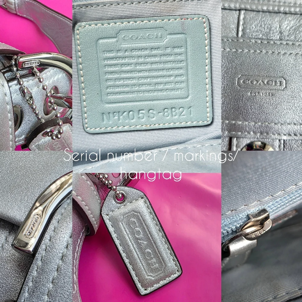 🅢🅞🅛🅓 Coach Y2k Goat Suede Flap Shoulder Bag - Picture 5 of 16